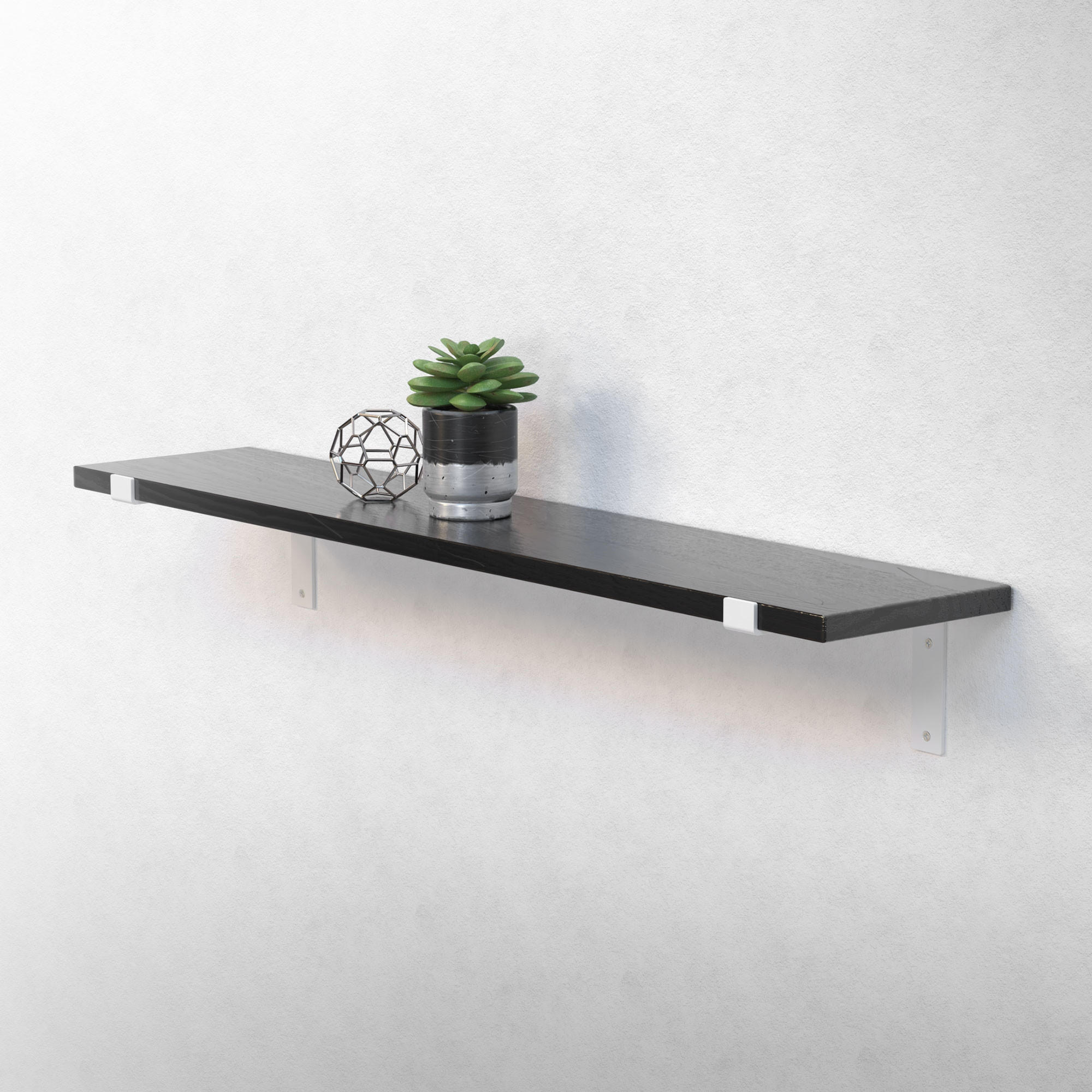REGALHALTERUNG 2er Set - Weiß, Metall (14.5/4/25cm) - ML-DESIGN