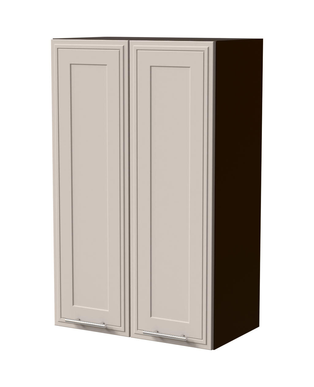 HÄNGESCHRANK Salo W4/60 Lava / Kaschmir Matt 60 / 32,5 / 96cm - Kaschmir/Dunkelgrau, Holz/Holzwerkstoff (60/96/32.5cm) - Feldmann-Wohnen