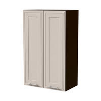 HÄNGESCHRANK Salo W4/60 Lava / Kaschmir Matt 60 / 32,5 / 96cm - Kaschmir/Dunkelgrau, Holz/Holzwerkstoff (60/96/32.5cm) - Feldmann-Wohnen