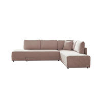 SCHLAFSOFA SADIRA Taupe Cord - Taupe/Schwarz, Kunststoff/Textil (288/209cm) - KAWOLA