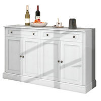 SIDEBOARD 4-türig mit 2 Schubladen 150 x 40 x 86 cm Antique White - Weiß, Holzwerkstoff (150/86/40cm) - Meubliv