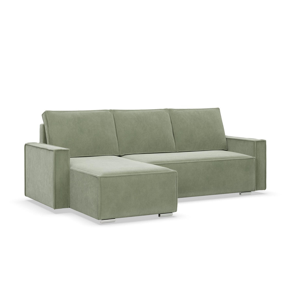 ECKSOFA MIT SCHLAFFUNKTION NOTO BONELL Grün - Grün, Textil (142/231cm) - Mebligo