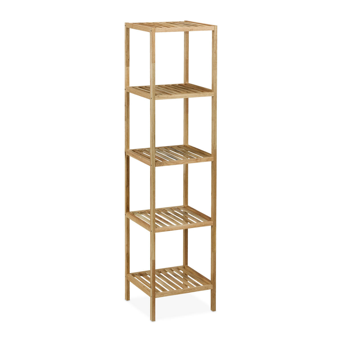 BADREGAL - Hellbraun, Holz (35.5/146/35.5cm) - Relaxdays