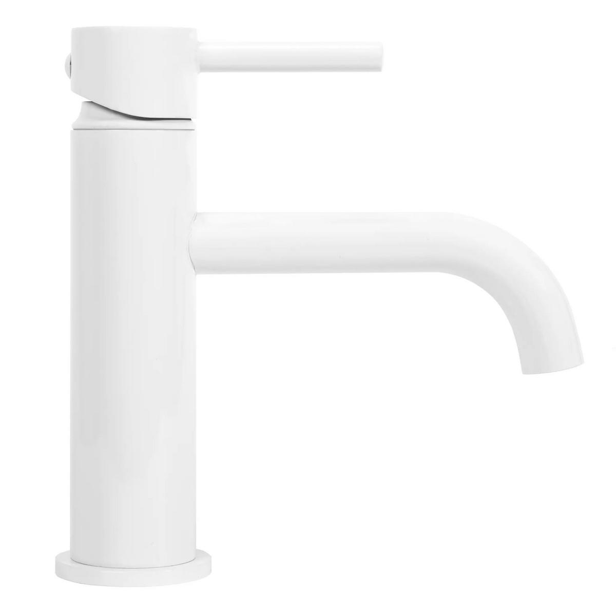 WASCHBECKENARMATUR Rea Lungo White Low - Weiß, Metall (5/16.5/15cm) - REA