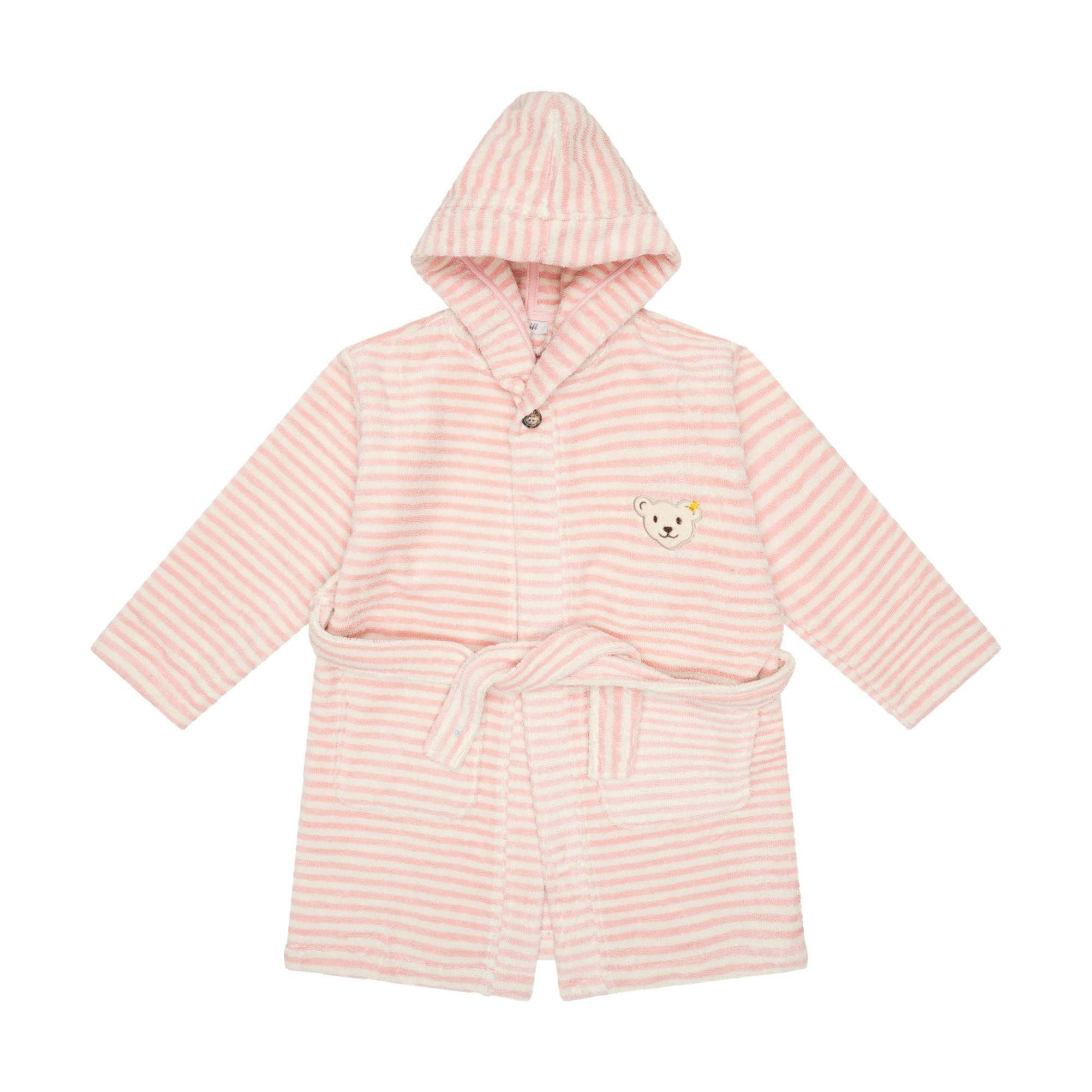 BADEMANTEL Unisex Rosa Baumwolle - Multicolor, Textil (128null) - Steiff