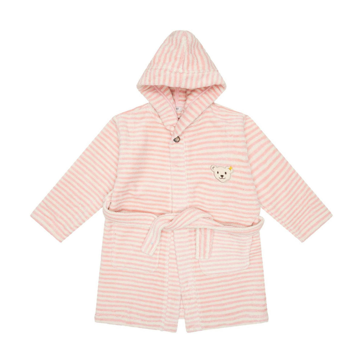 BADEMANTEL Unisex Rosa Baumwolle - Multicolor, Textil (128null) - Steiff