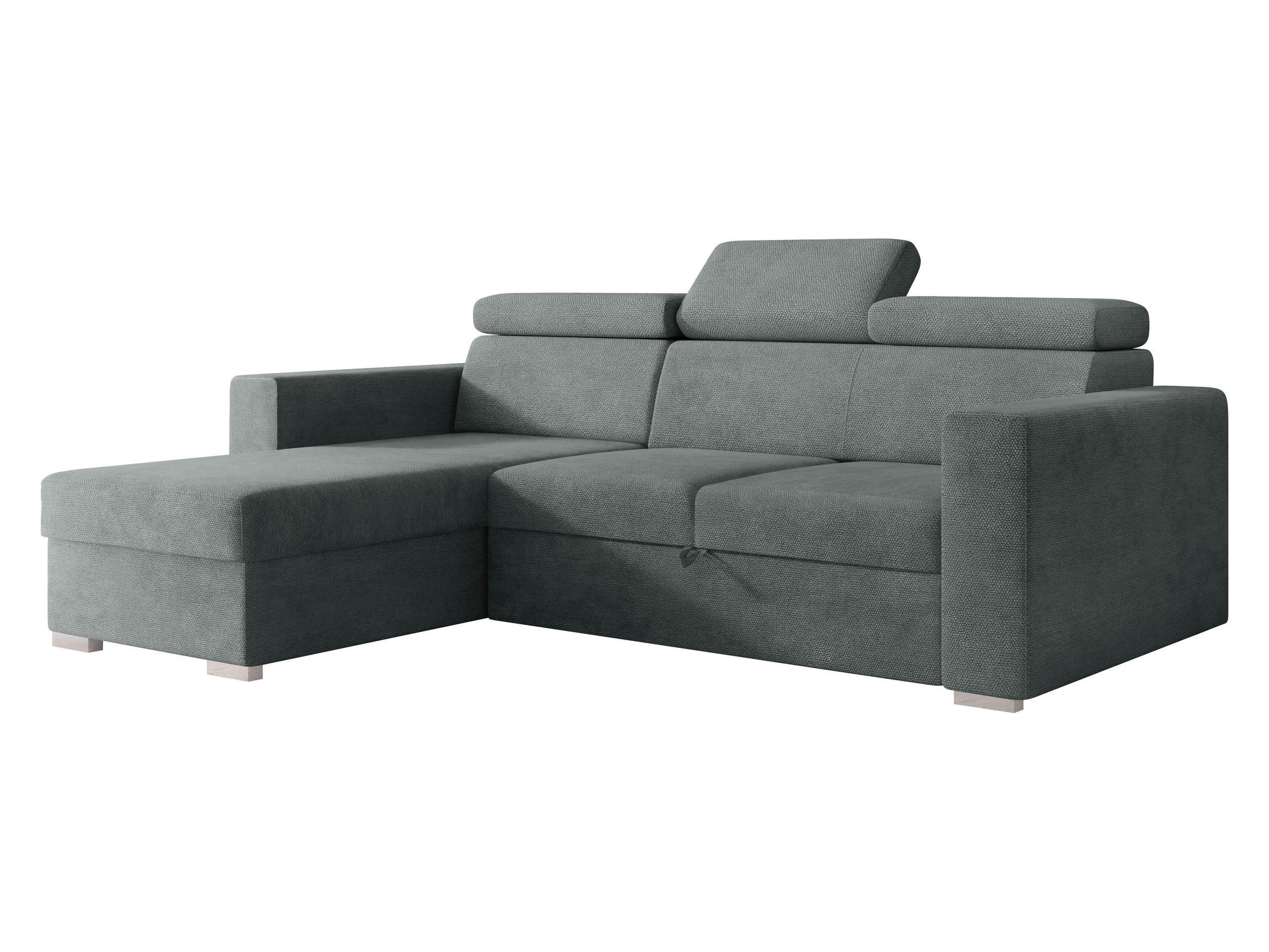 COLTAR EXTENSIBIL Pedro 2rLC - argintiu/gri, material plastic/material textil (235/170cm) - MIRJAN24