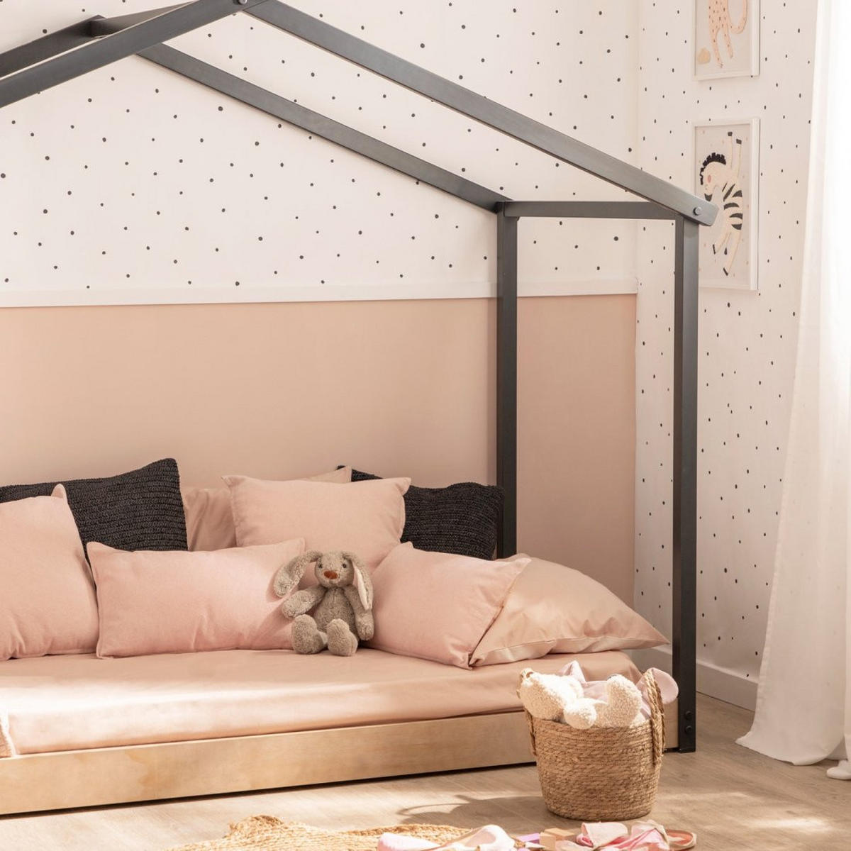 KINDERBETT Vitta Zweifarbig 210 cm x 162 cm - Multicolor, Holzwerkstoff