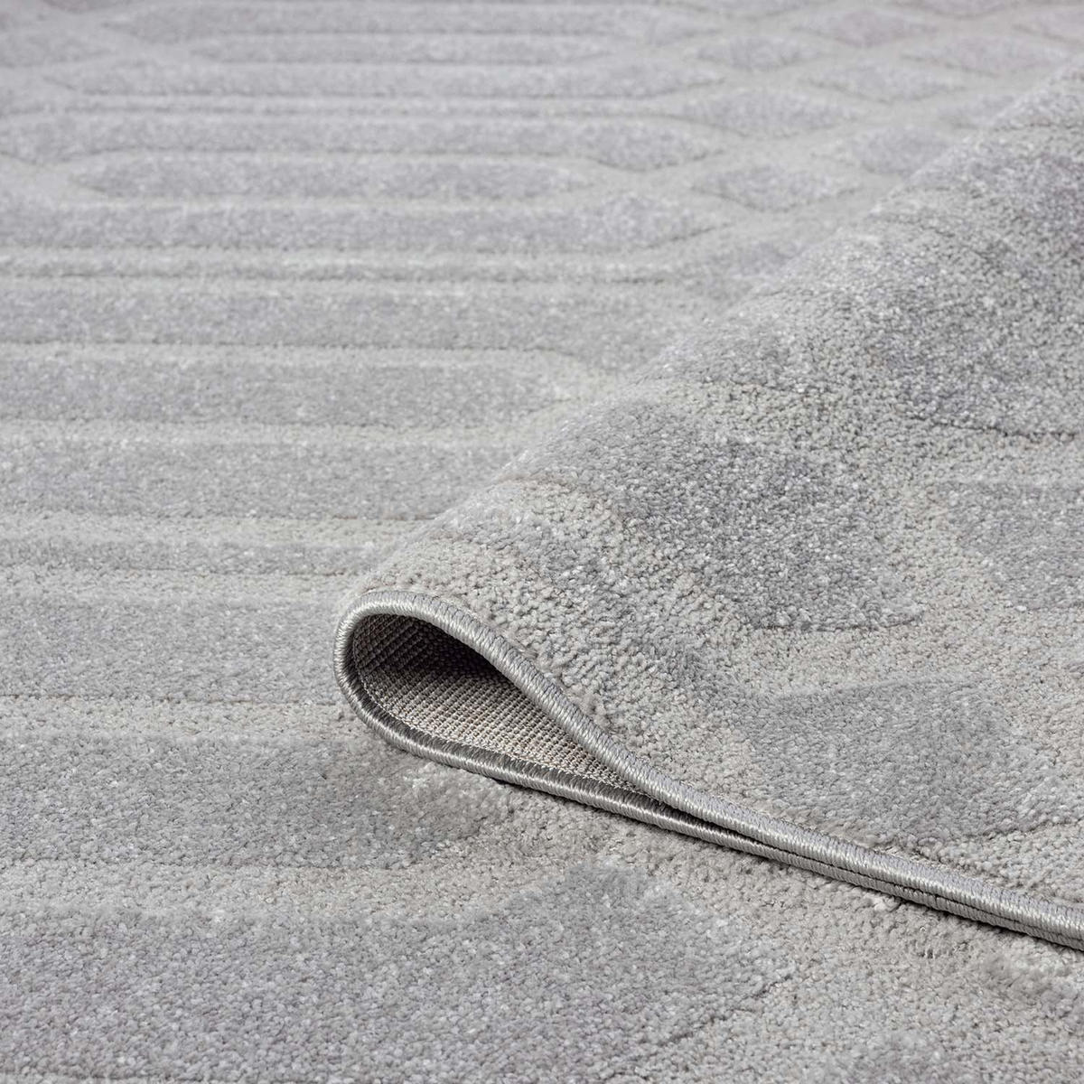 KURZFLOR-TEPPICH Flair 138 Grau 200x290 cm - Grau, Textil (200/290cm) - carpet city