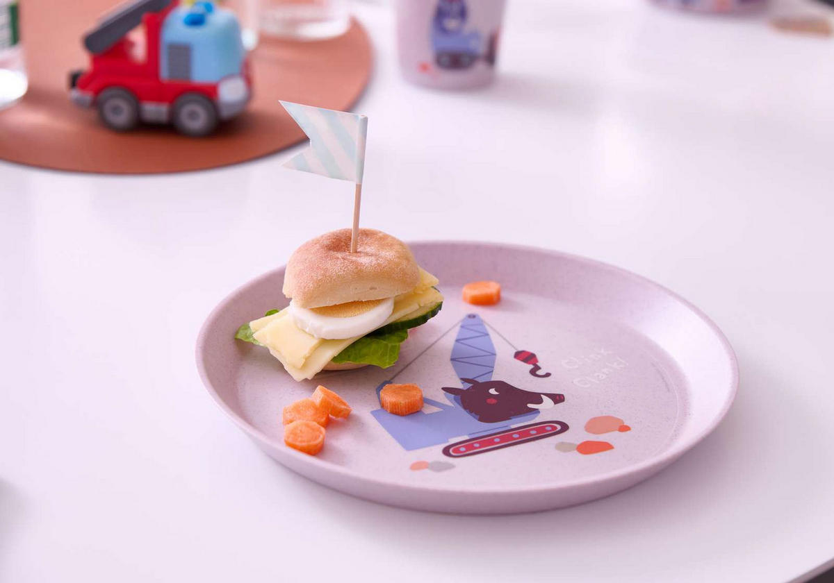 KINDERTELLER Dreams Organic grey 20,5/20,5/2 cm - Grau, Kunststoff (20.5/2/20.5cm) - KOZIOL