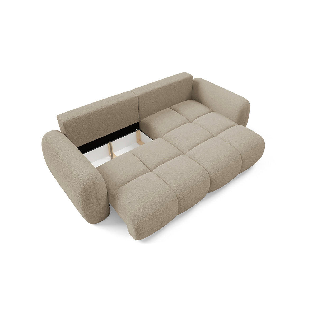 ECKSOFA Livio 3 Sitzplätze Beige - Beige, Holz (270/165cm) - Petits-meubles
