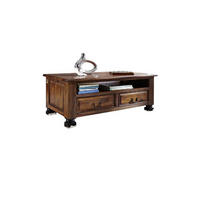 COUCHTISCH Sheesham 115x60x45 braun lackiert NEW BOSTON #203 - Braun, Holzwerkstoff (60/115/45cm) - Massivmoebel24