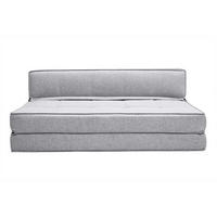 2-SITZER Schlafsessel Hellgrauer Stoff KATY - Hellgrau, Textil (81/51/132cm) - Miliboo