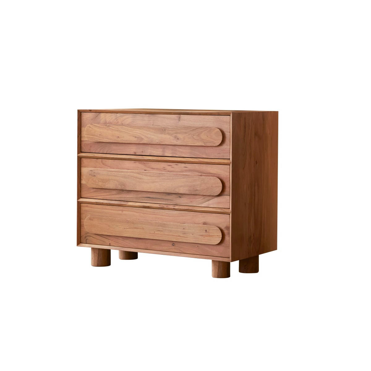AUFBEWAHRUNGSMÖBEL Olga Natur aus Akazie - Naturfarben, Holz (90/80/46cm) - Tikamoon