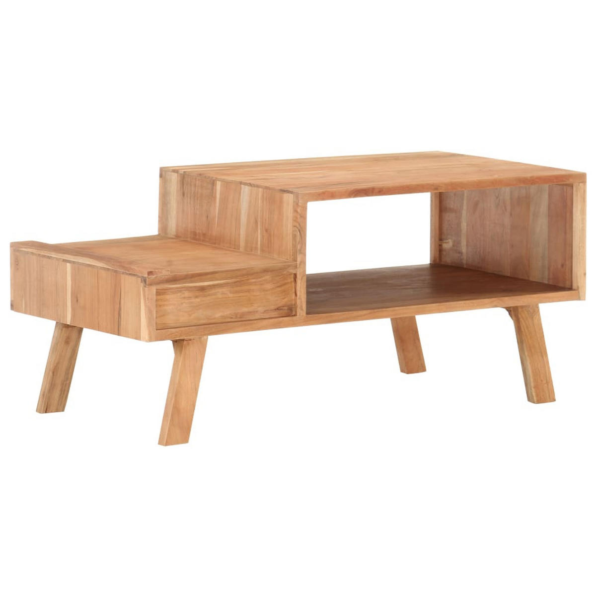 COUCHTISCH 100 x 50 x 45 cm Akazie - Braun, Holz (100/50/45cm) - furnicato