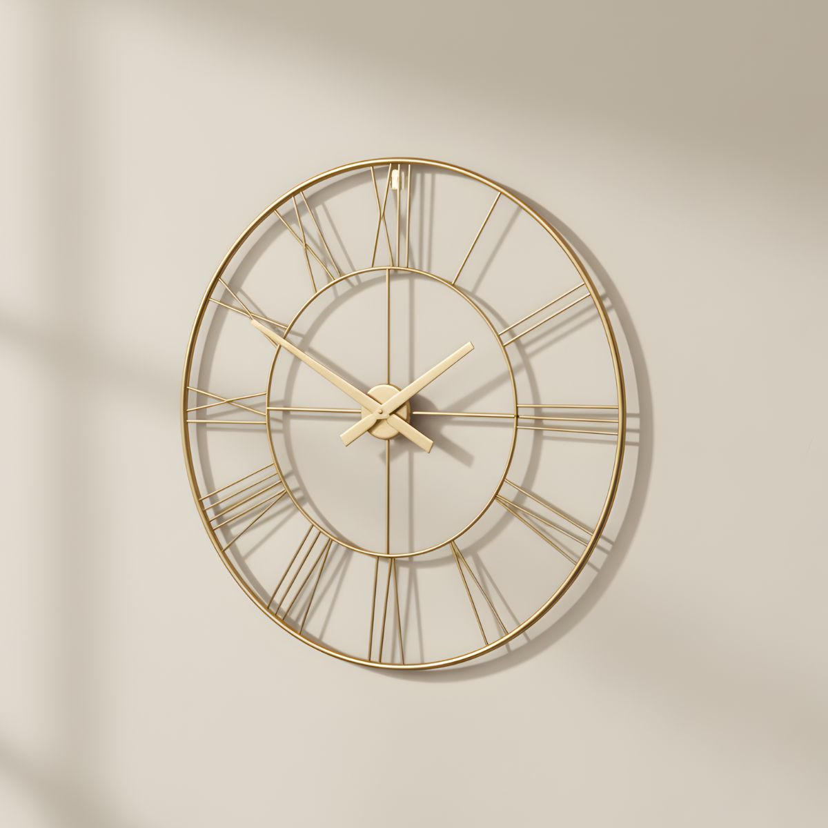 WANDUHR Aratio Ø 70 cm - Goldfarben, Metall (70/70/3cm) - EDAXO