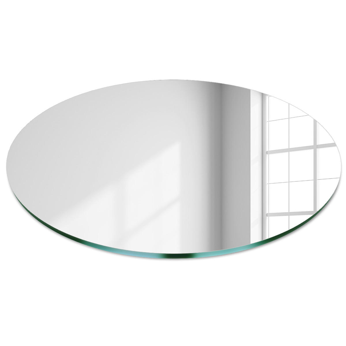 SPIEGEL 70 cm Runder - Blaugrau, Glas (70/70/0.4cm) - TULUP