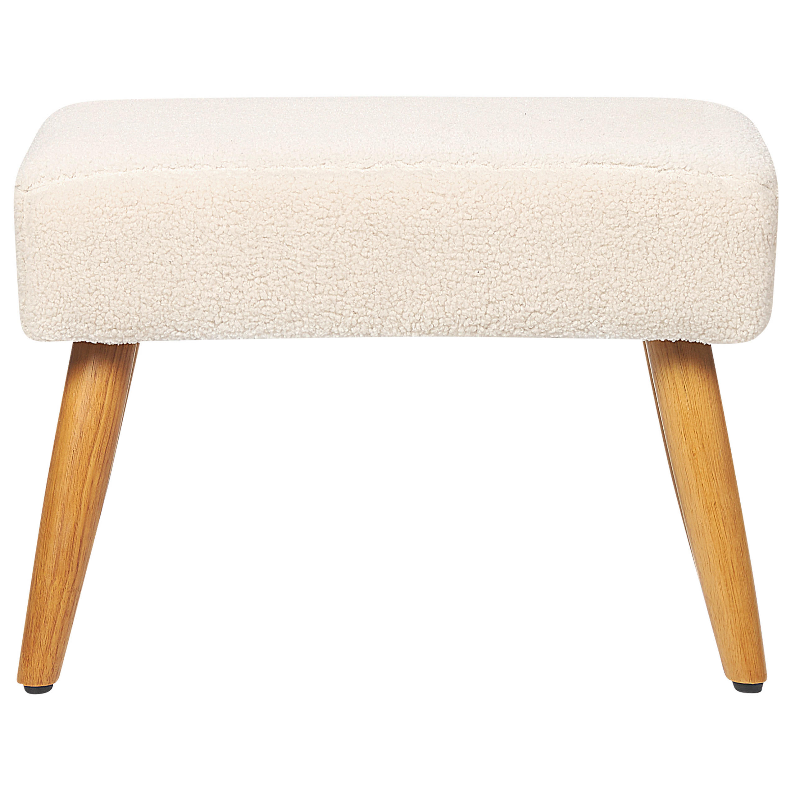 HOCKER Takoma 30/50/35 cm - Beige, Textil (50/35/30cm) - Beliani