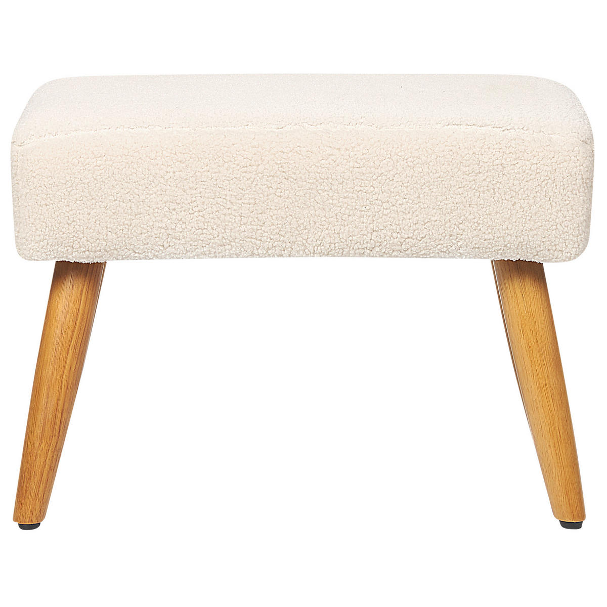 HOCKER Takoma 30/50/35 cm - Beige, Textil (50/35/30cm) - Beliani