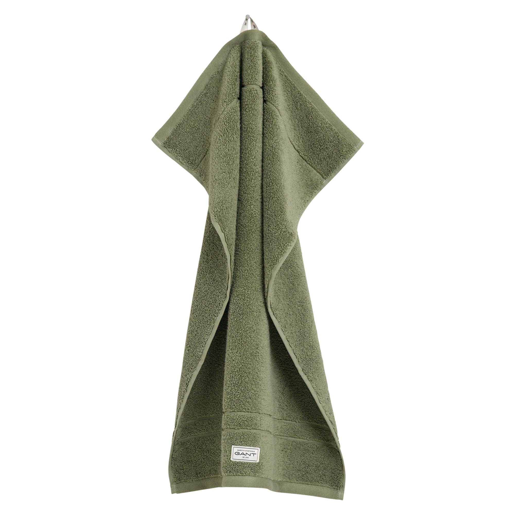 HANDTUCH Unisex Premium Towel Grün Baumwolle - Grün, Textil (100/50cm) - GANT