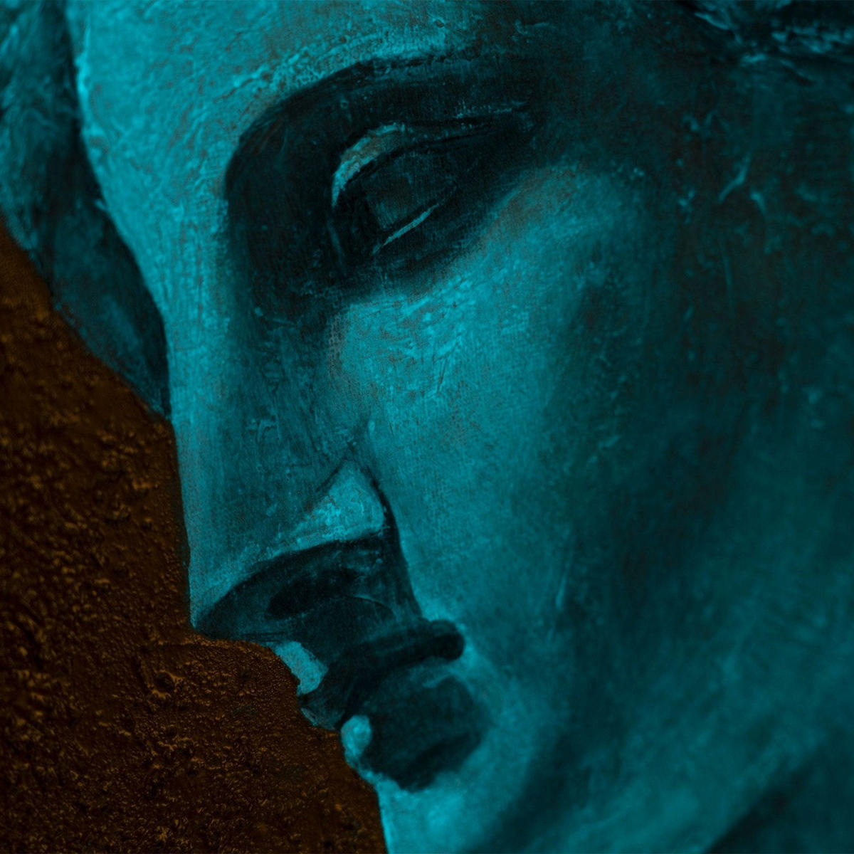 GEMÄLDE Muse des Lichts auf Keilrahmen 70 cm - Multicolor, Holz (70/70cm) - YS-art gallery