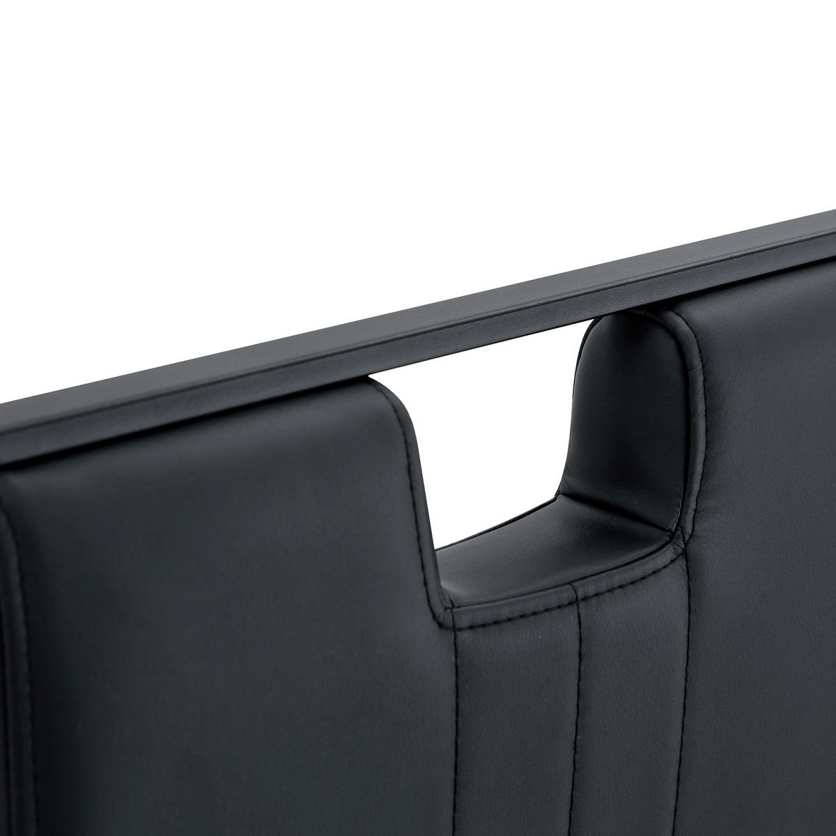 SCHWINGSTUHL DE-36785 2er-Set mit PU-Bezug und bogenförmigem Design Schwarz - Schwarz, Metall (40.5/98/52cm) - ComfortXL