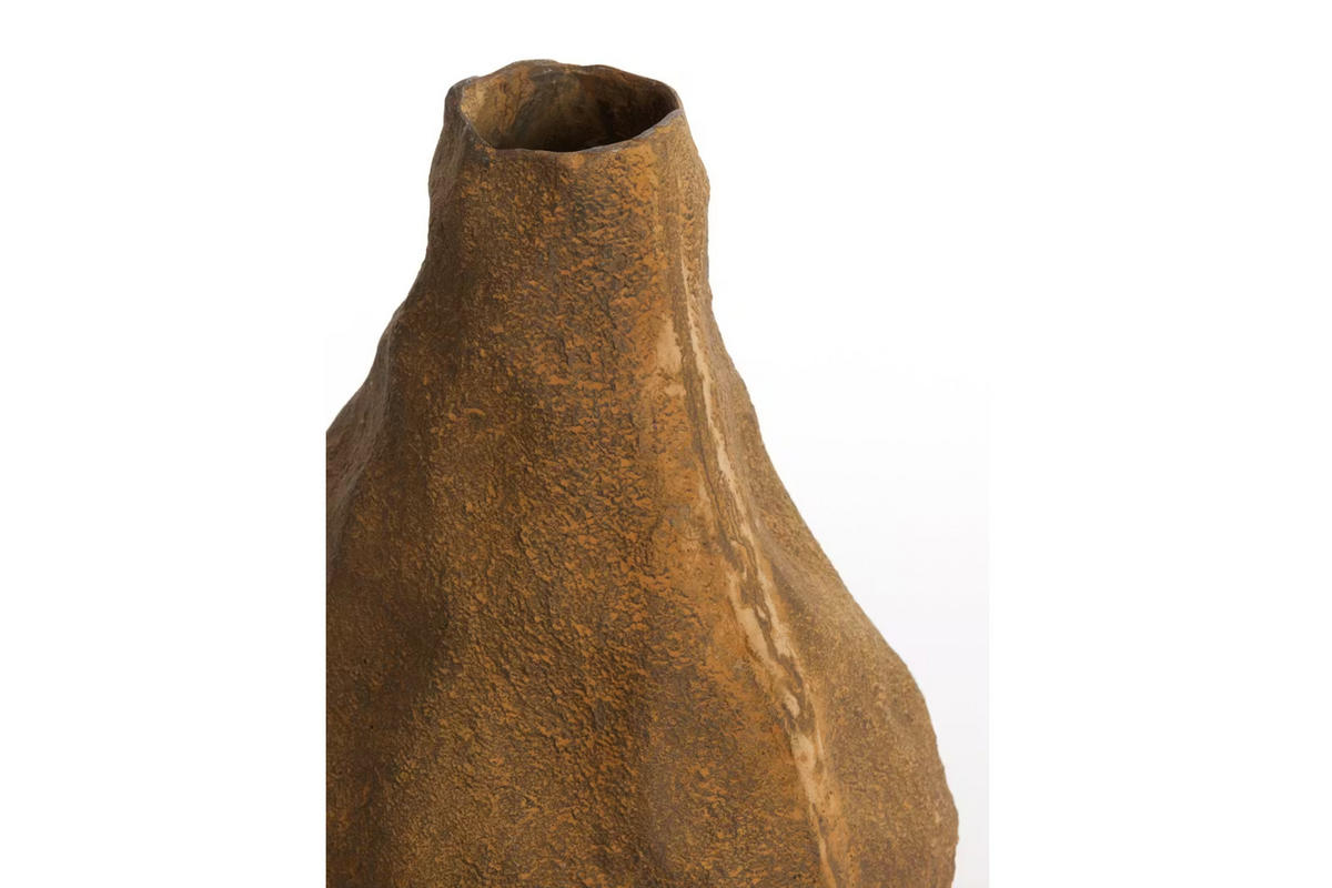 METALLVASE MARZOKU 25x27,5x33,5 cm, Metall, Braun - Braun, Metall (33.5cm) - Light & Living