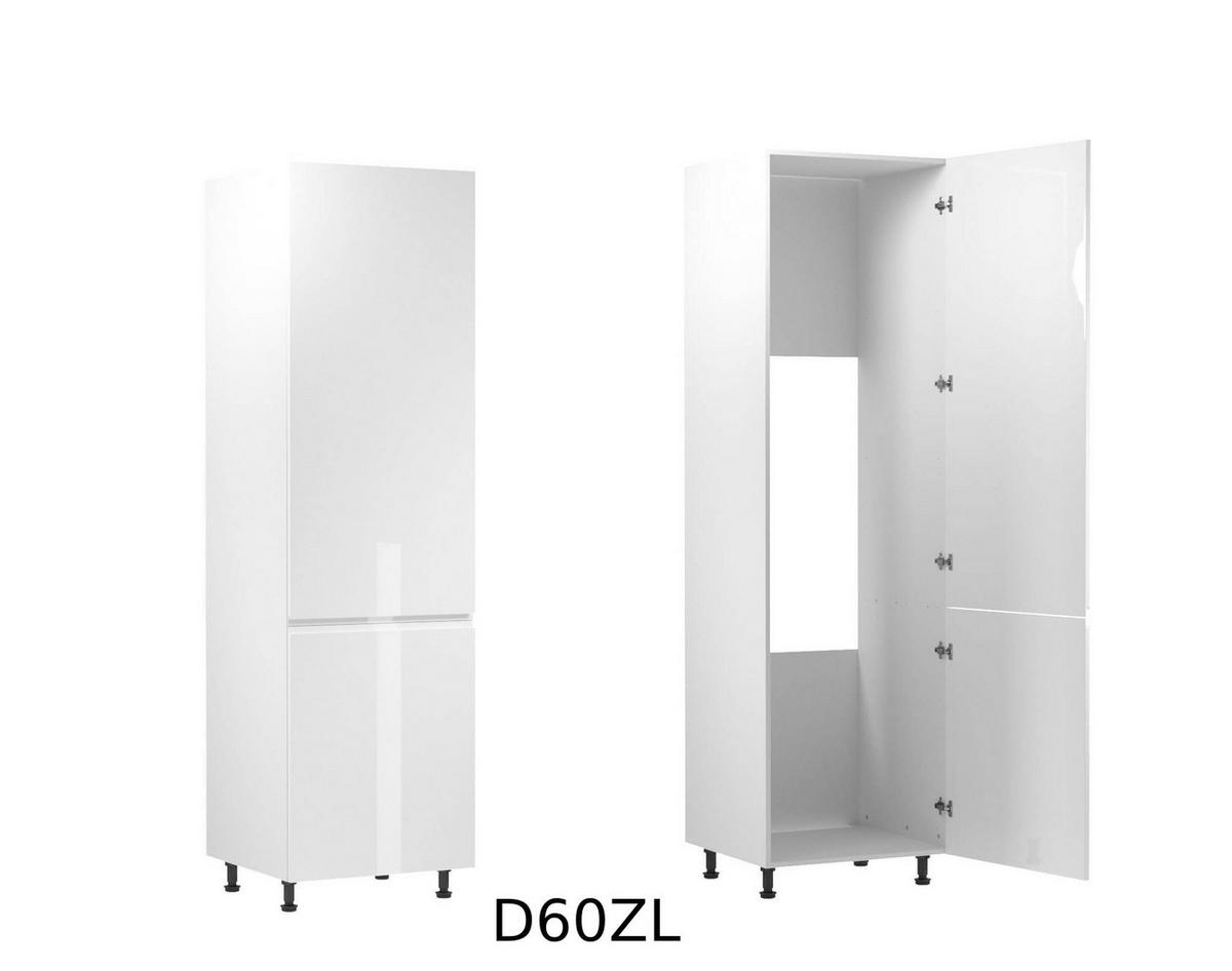 ECKKÜCHE 280 x 220 cm – Aspen KA3-M280 - in Weiß/Hochglanz - Weiß, Holz (500/212/58cm)