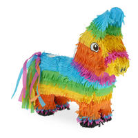 PINATA - Multicolor, Papier/Wellpappe (35/38/12cm) - Relaxdays