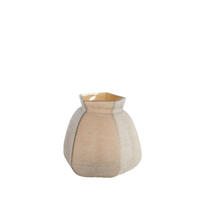 VASE Veliko Braun Ø26,5/27 cm - Dunkelbraun, Glas (27cm) - Light & Living