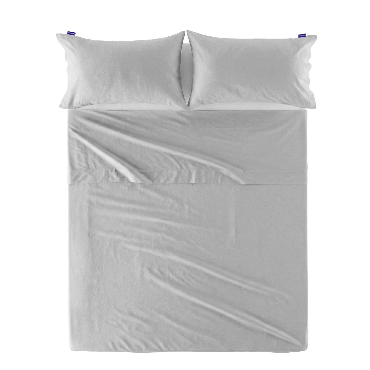OBERLAKEN Basic Hellgrau 240x270 cm (Übergrösse) - Grau, Textil (240/270cm) - Happy Friday