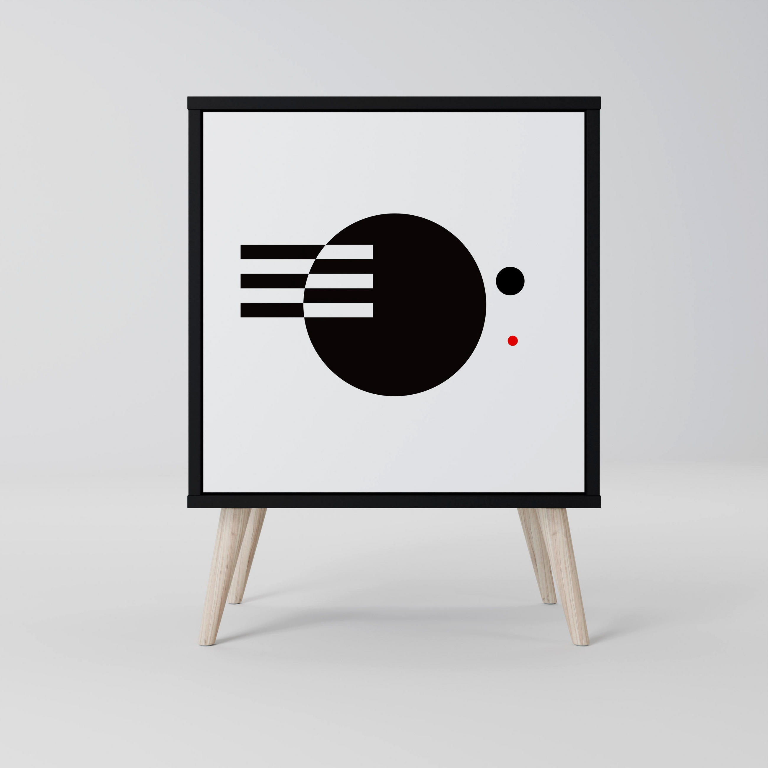 SpaceRebels Sideboard Schwarz 57.5x77.5x42 cm