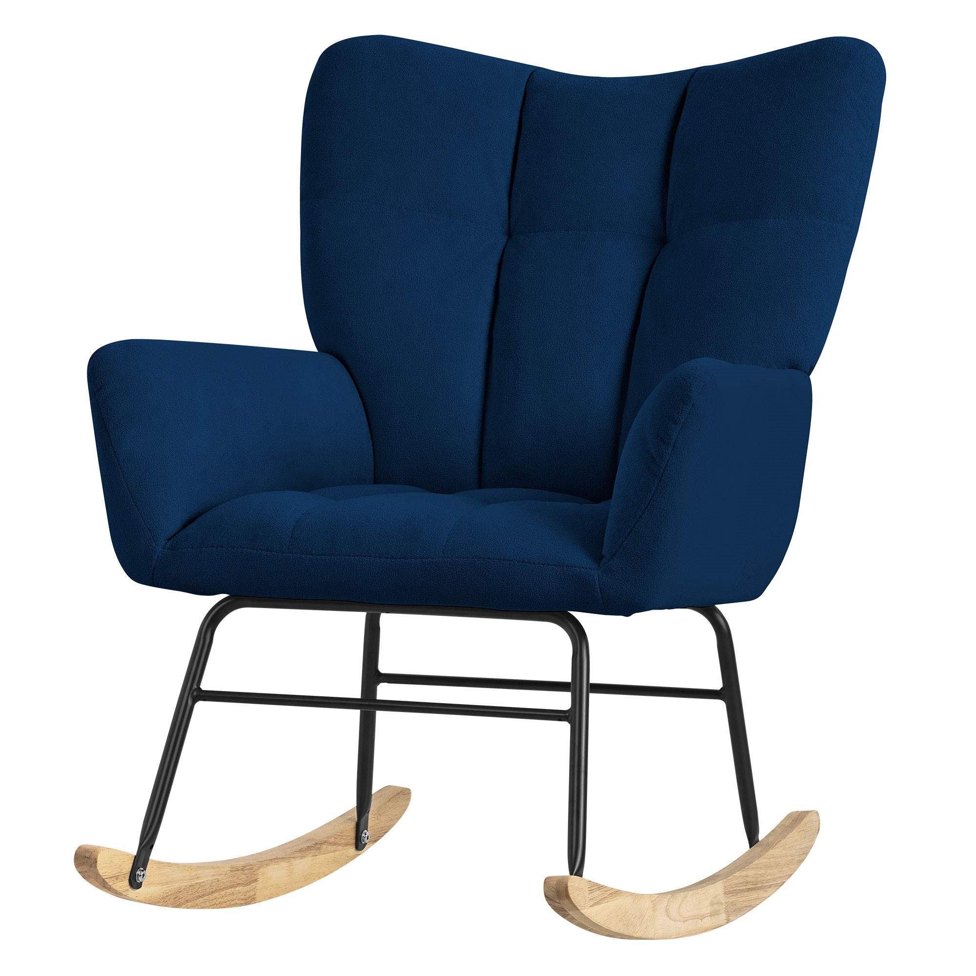 SCHAUKELSESSEL - Dunkelblau, Metall (88/95/69cm) - ML-DESIGN