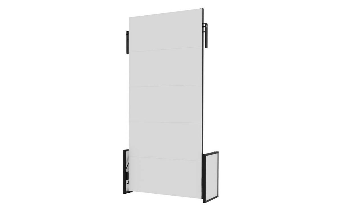 SCHRANKBETT Morphy Studio Modulares SizeFlex- und TypeFlex-System - 100x200, Vertikal - Schwarz, Metall (100/200cm) - WallBedKing