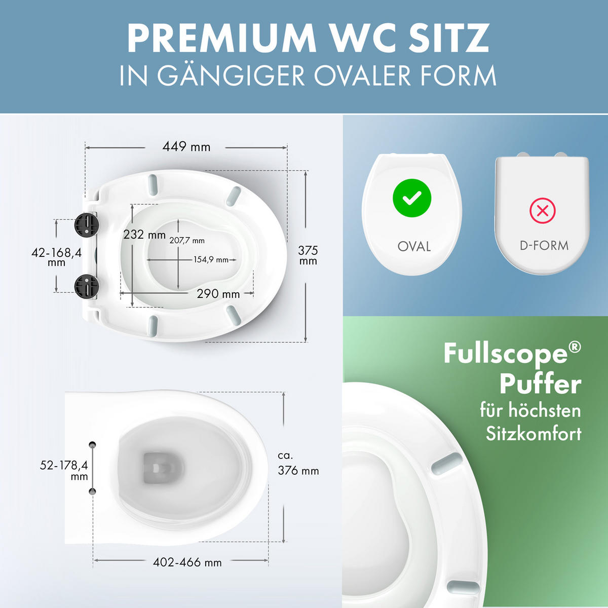 DOMUSPA Kinder Toilettensitz mit Quick-Release Funktion - Weiß, Kunststoff (45/5.5/37.6cm) - DomuSPA