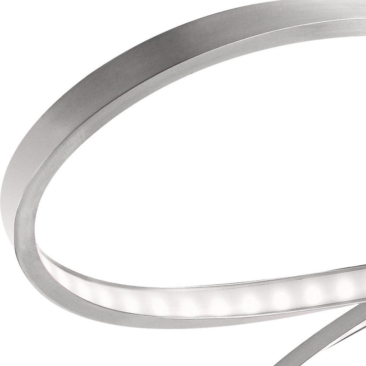 LED DECKENLEUCHTE Metall Silber - Silberfarben, Metall (75/65/23cm) - Globo Lighting
