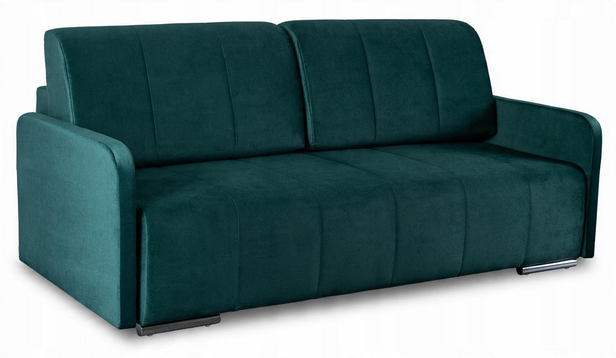 SOFA IBIZA ausziehbar mit Schlaffunktion Grün - Grün, Holz/Textil (202/93/97cm) - makarowski meble