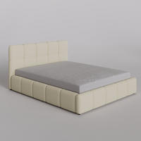 POLSTERBETT 160/200 cm, in Creme, Bouclé-Stoff, gepolstertes Kopfteil, Lattenrost, Bettkasten - Creme, Textil - Barchello