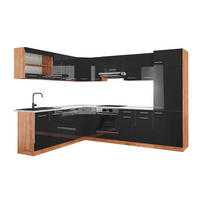 ECKKÜCHE R-Line Anthrazit Hochglanz/Goldkraft Eiche 227 x 287 cm AP Marmor - Honigeiche/Anthrazit, Holzwerkstoff (287/81.6/60cm) - Vicco