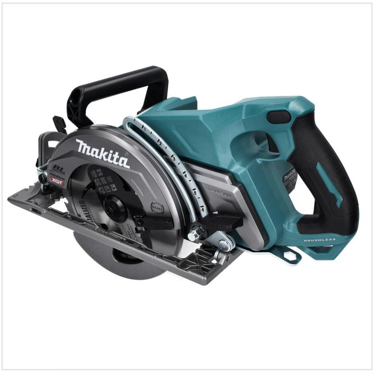 MAKITA RS 001 GZ Akku Handkreissäge 40 V max. 185 mm Brushless Solo - ohne Akku, ohne Ladegerät - Multicolor, Kunststoff (500/196/250cm) - Makita