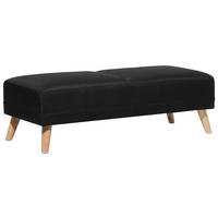 OTTOMANE Florli 55/128/45 cm - Schwarz, Kunststoff/Textil (128/45/55cm) - Beliani