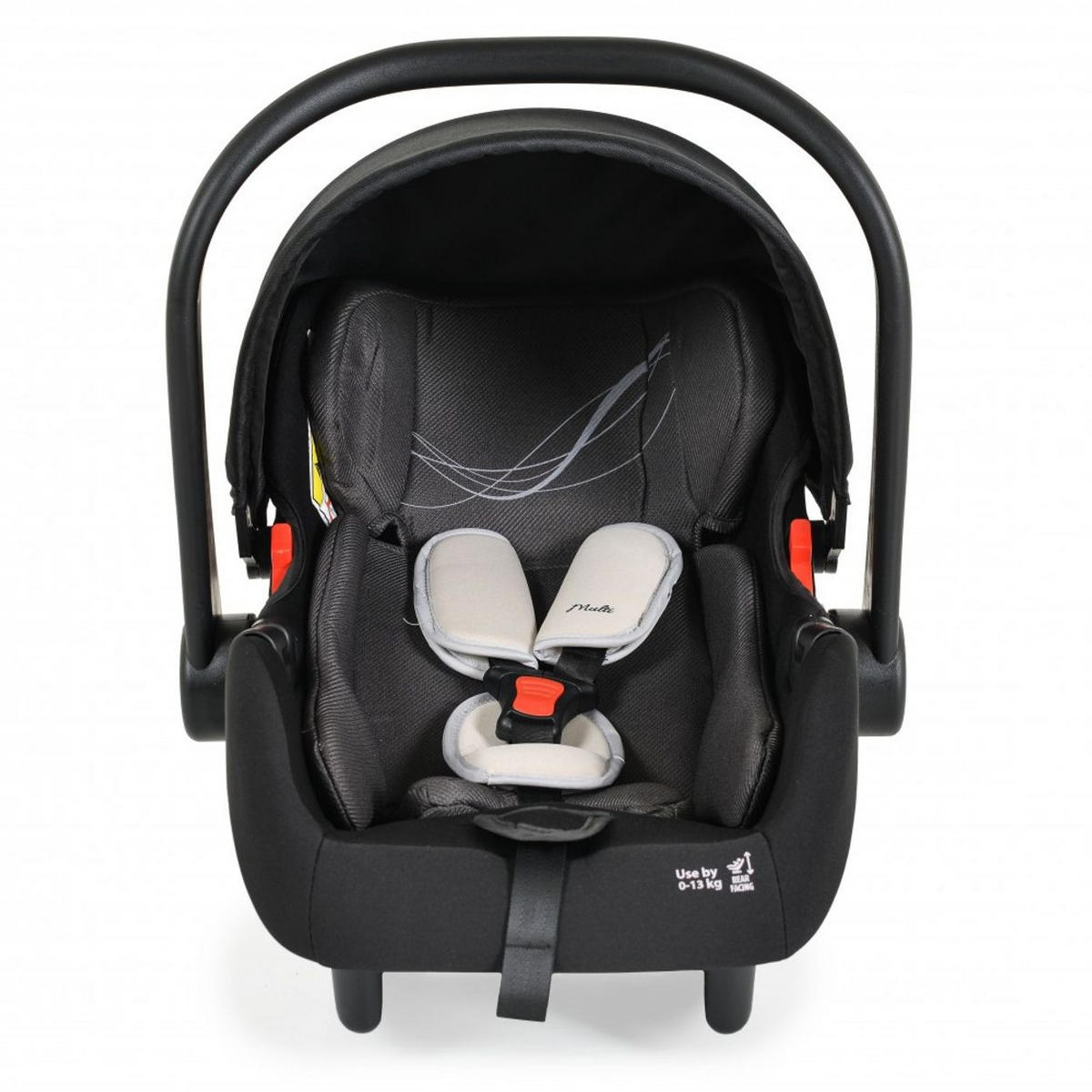 BABYSCHALE Set schwarz mit Isofixbasis Royal, i-Size (40 - 87cm) Gruppe 0+ - Schwarz, Kunststoff (33/73/42cm) - Moni