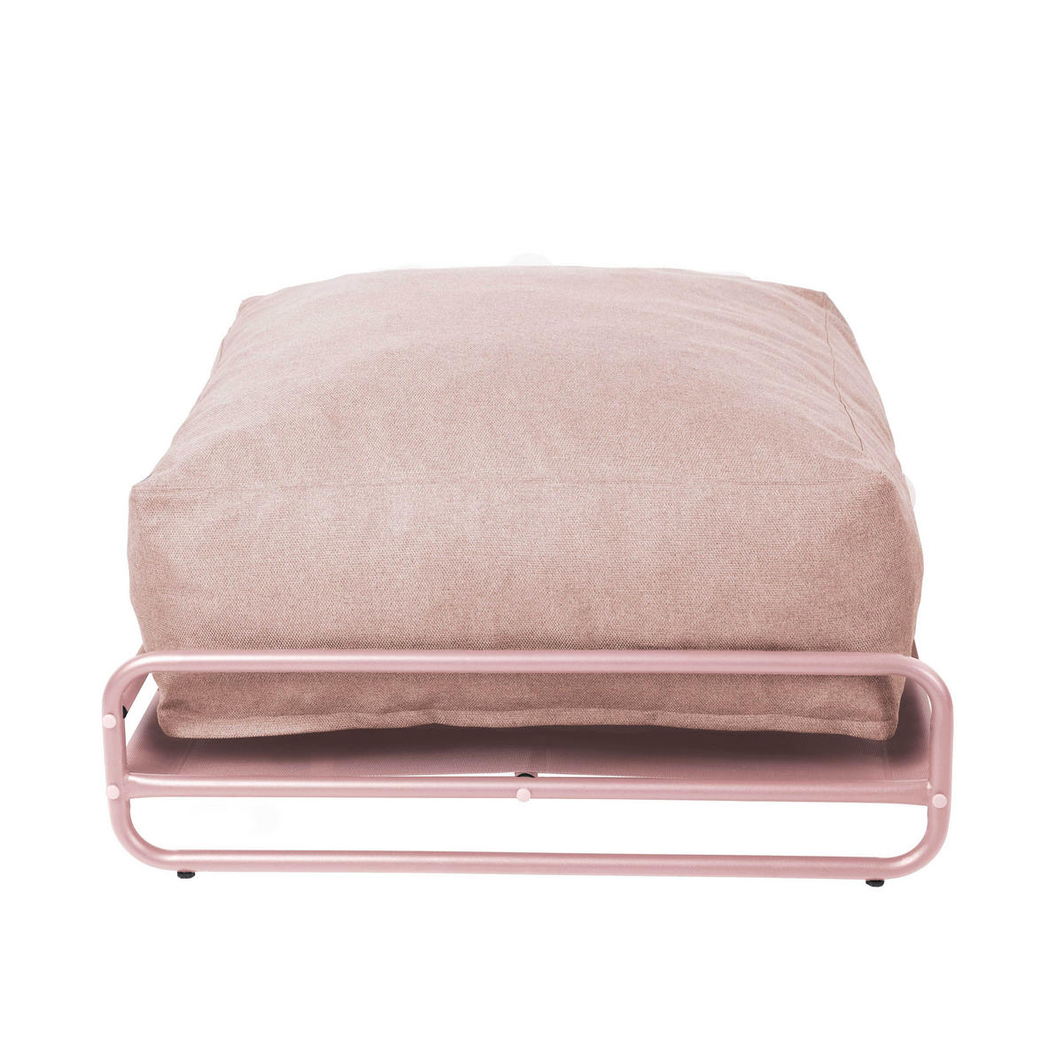 GARTENHOCKER mit Gestell, puderrosa - Pink, Textil (97/42/97cm) - Oviala