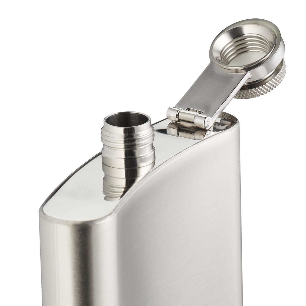 10XMINI fľaša - strieborná, kov (9.5/12.5/2cm) - Relaxdays