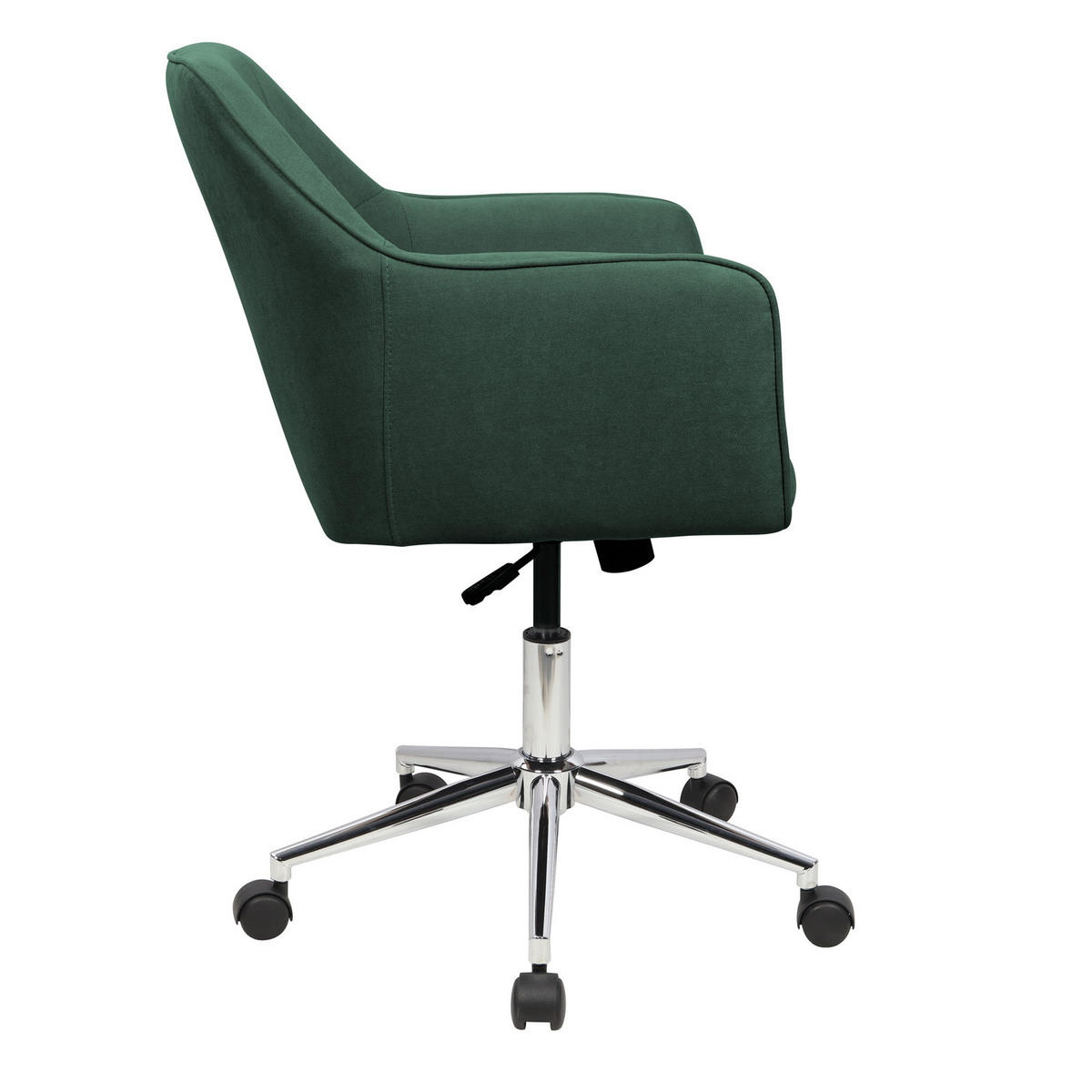 DREHSTUHL JAKE Stoffbezug dunkelgrün - Grün, Textil (61/95/57cm) - SVITA