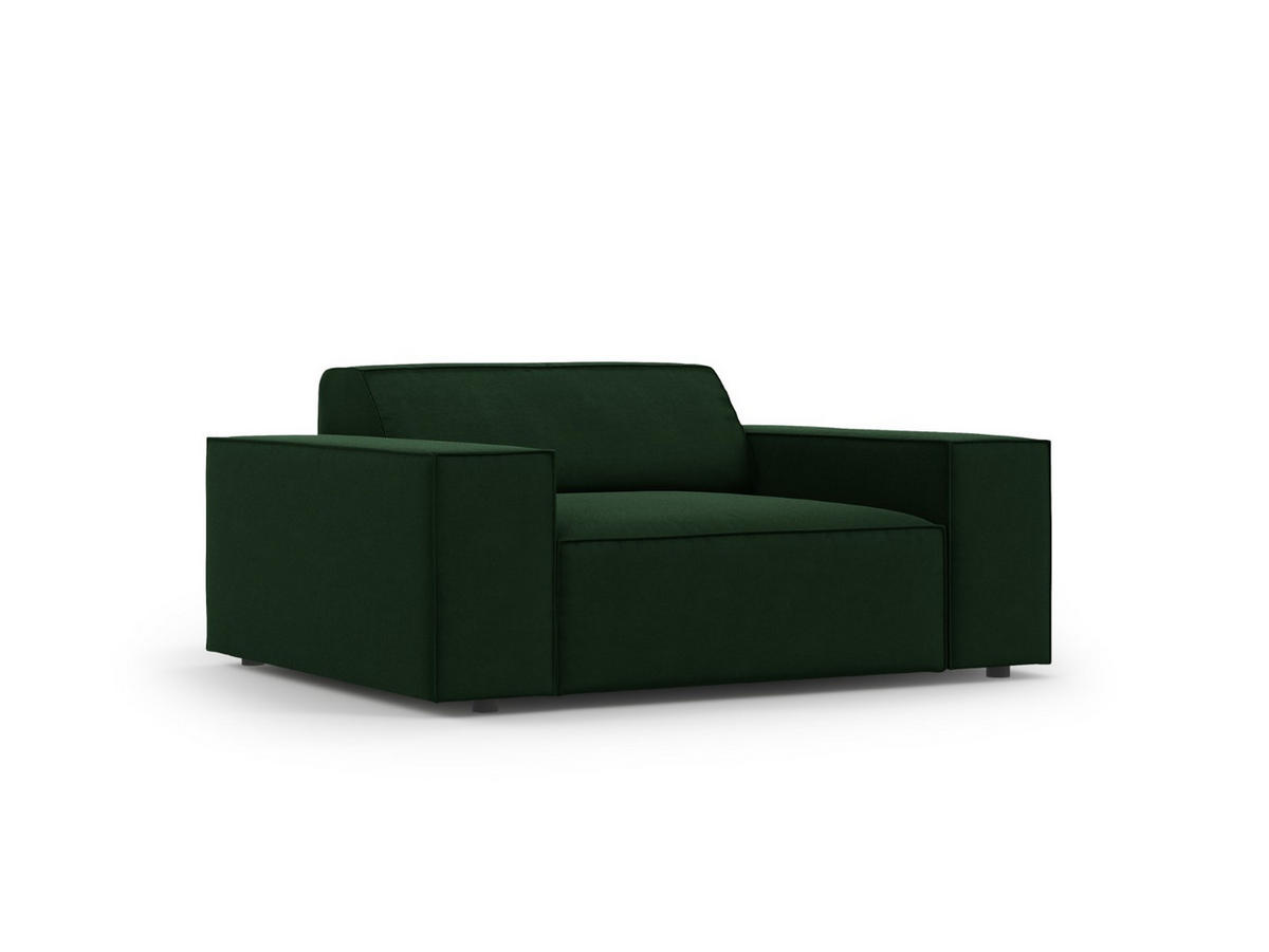 SESSEL Jodie aus Samt flaschengrün - Dunkelgrün, Textil (102/70/124cm) - Micadoni