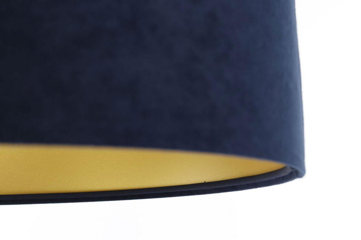 HÄNGELEUCHTE Blau 40/20 cm - Blau/Goldfarben, Kunststoff (40/0.4/20cm) - ONZENO