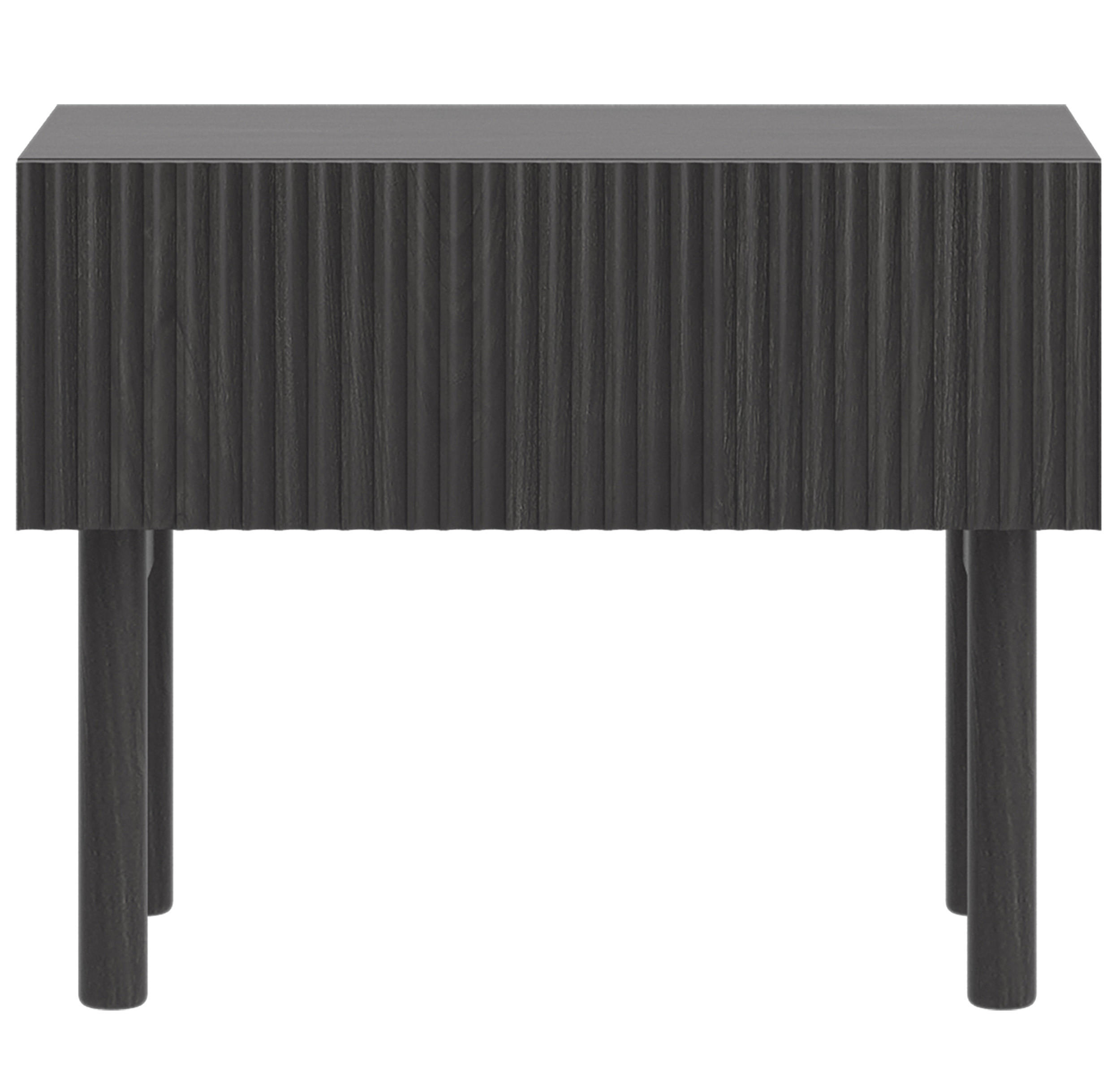 NACHTSCHRANK Nolie Holzoptik Esche Schwarz - Schwarz, Holz/Holzwerkstoff (50/39.6/31.6cm) - Selsey