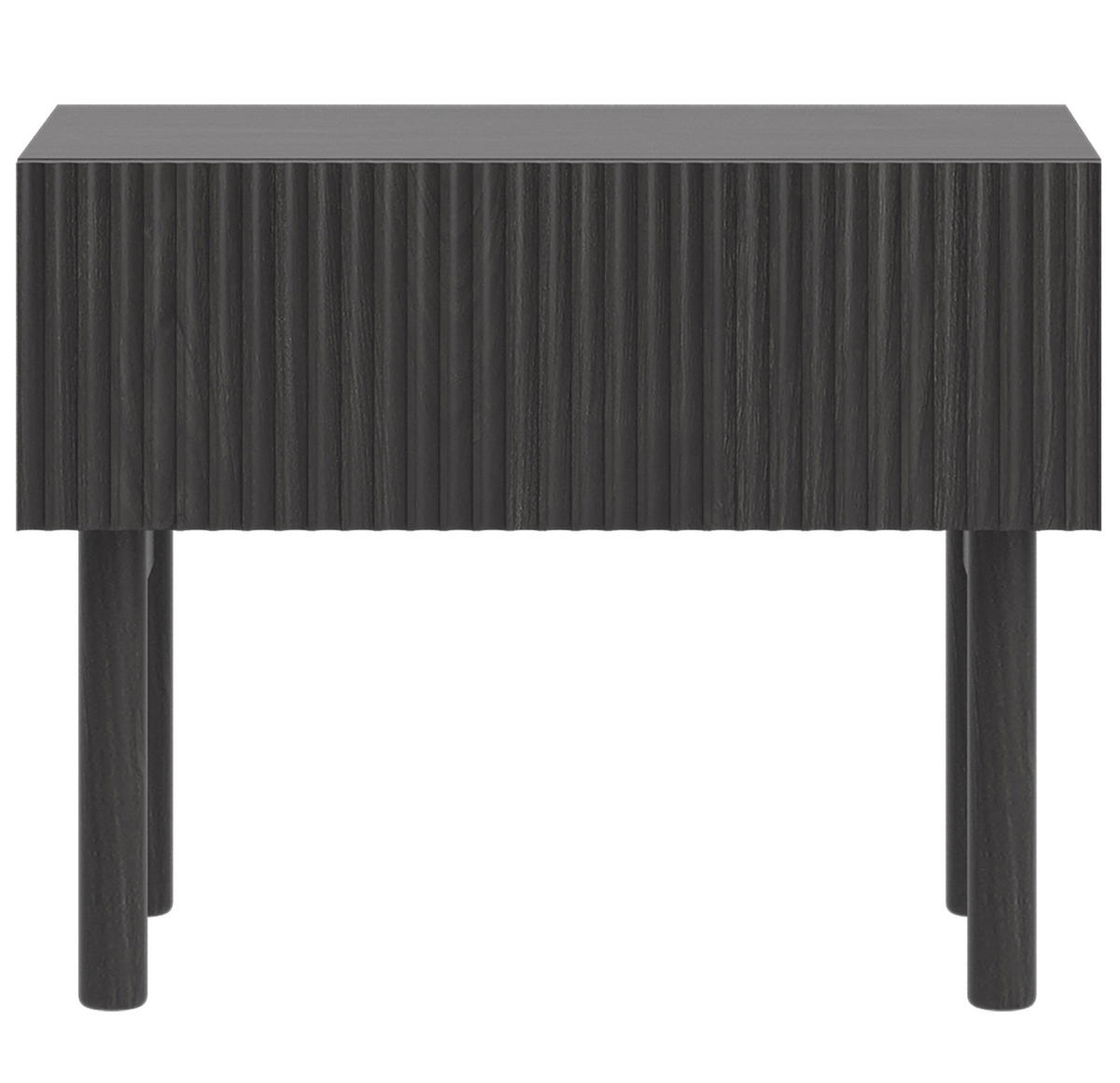 NACHTSCHRANK Nolie Holzoptik Esche Schwarz - Schwarz, Holz/Holzwerkstoff (50/39.6/31.6cm) - Selsey