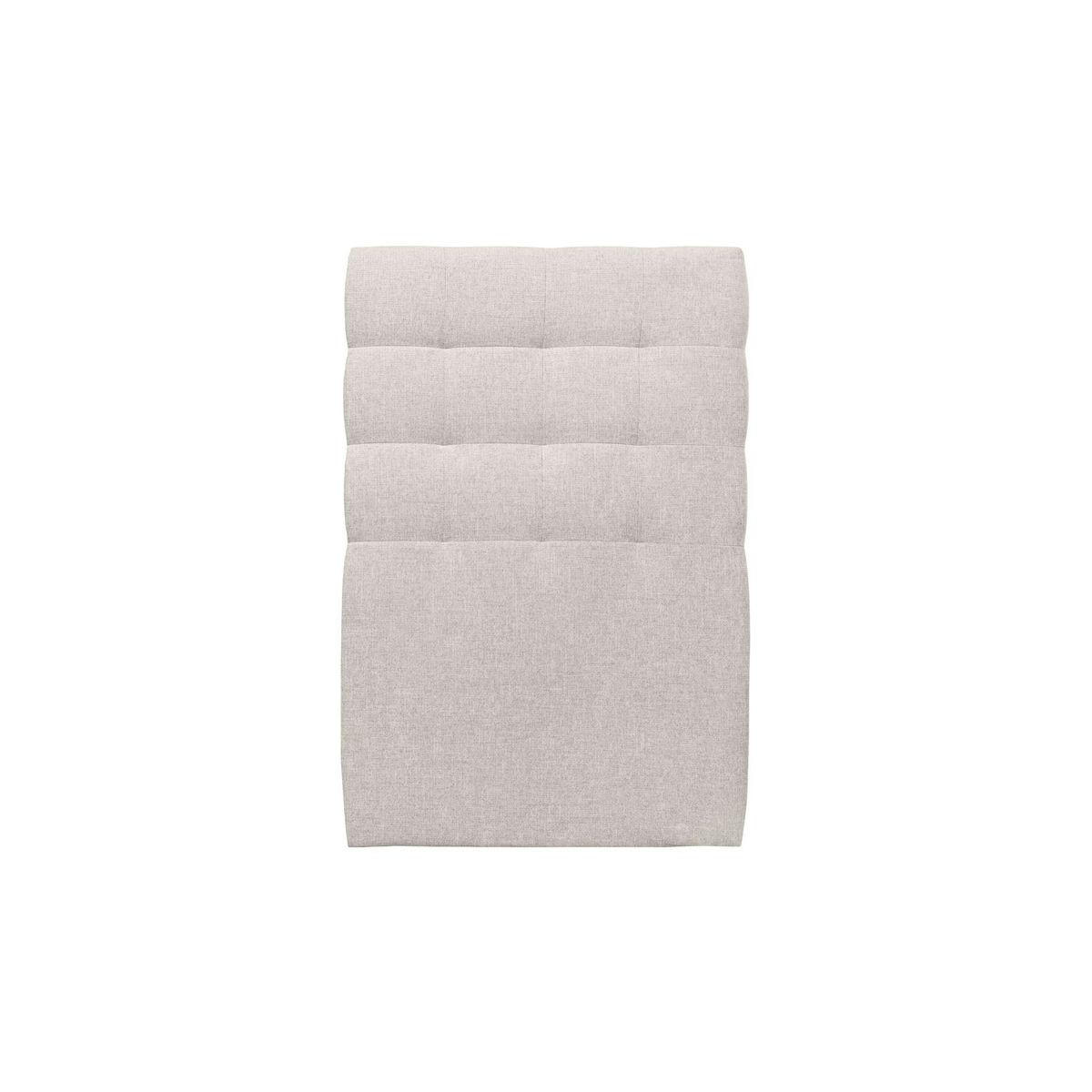 KOPFTEIL gepolstert - Gesteppt – hellbeiger Stoff - 90 cm - Beige, Karton/Holz (90/120/10cm) - Sommeil de Plomb